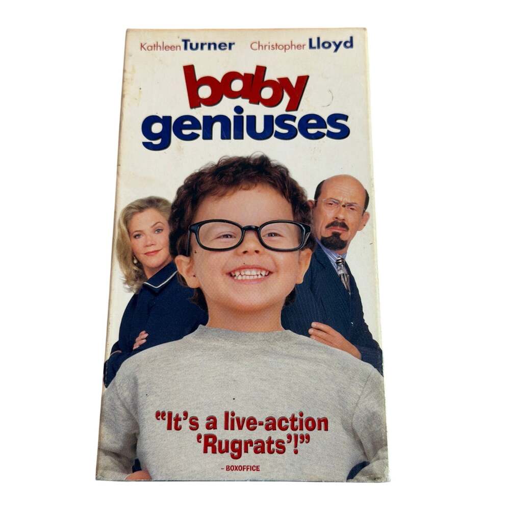 Baby Geniuses VHS 1999 kidcore comedy film retro y2k movie
